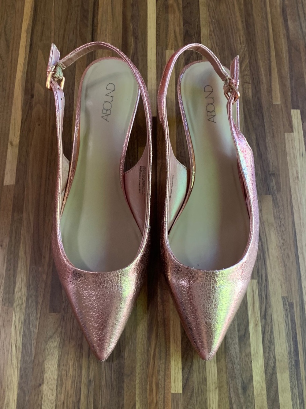 Abound Pink Metallic Slingback